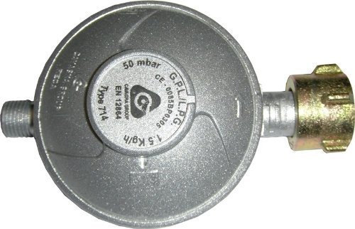 Gasschlauch Druckminderer 150cm/ 50mbar Regler Gasregler BBQ Gasgrill Druckregler